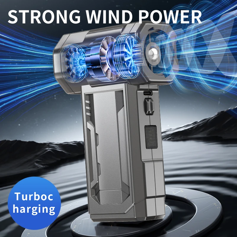 منفاخ Xiaomi Turbo Jet 1000000RPM مروحة عنيفة مع مصباح LED قابل لإعادة الشحن محمول محمول بدون فرش أداة دفع خارجية