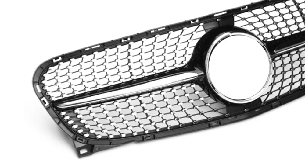 

Bumper Black Silver Suitable for Mercedes Benz GLA Class X156 GLA180 GLA200 GLA250 GLA45 2014 - 2016 ABS Front Grille