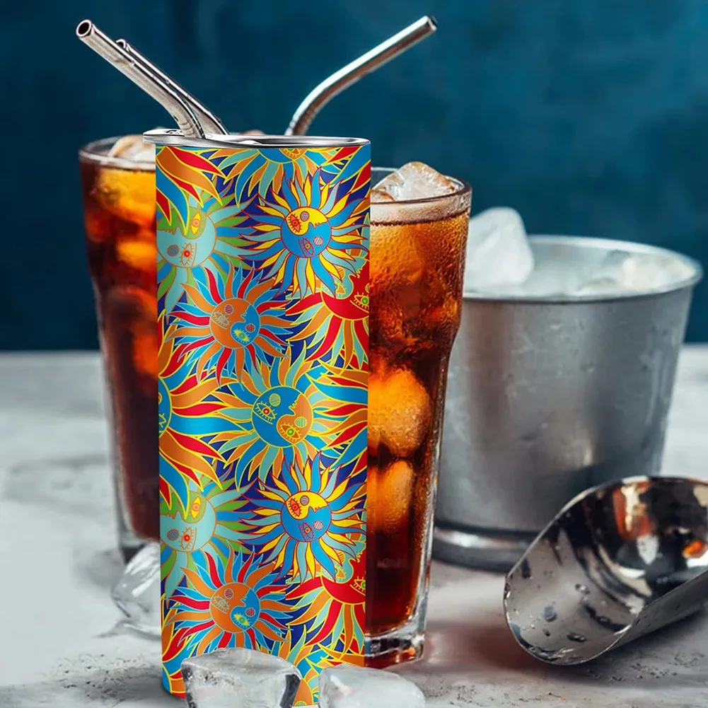 Ensemble de manchons en silicone pour gobelets à sublimation, bandes de transfert, machine à presser, blancs droits maigres, standardisé, rubans de transfert, 20 oz, 3 pièces