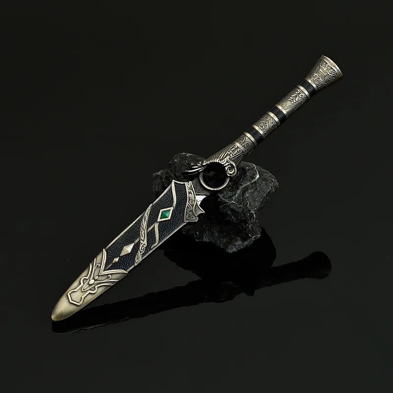 Metal handmade small-sized office ornaments 18CM Zinc Alloy Toy Sword Festival Jewelry Boy's birthday gift