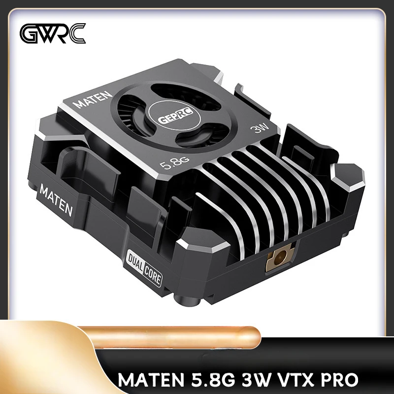 GEPRC MATEN 5.8G 3W VTX PRO Image Transmission Emitter Suitable Long-distance Flights VTX Quk Heat Dissipation Drone Accessories