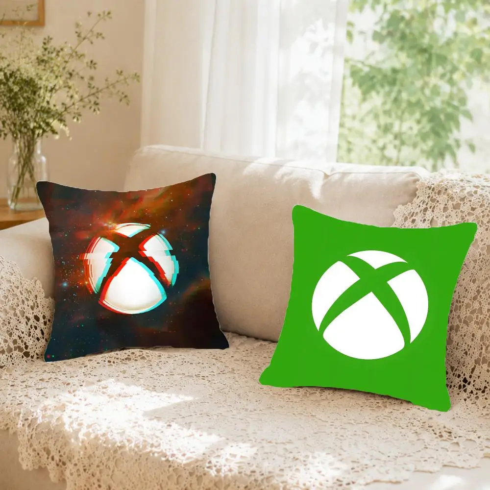 Modern Game Console X-Xbox Cushion Cover Faux fur decorative Dark academia style Cat scratching post Rustic Spa pillow cover