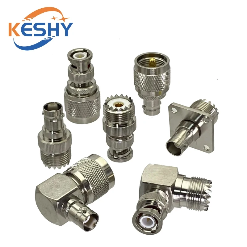 SO239 PL259 UHF Male Female To BNC Male Female Connector Q9 BNC To UHF PL259 SO239 Right Angle Coax Fast Delivery Copper
