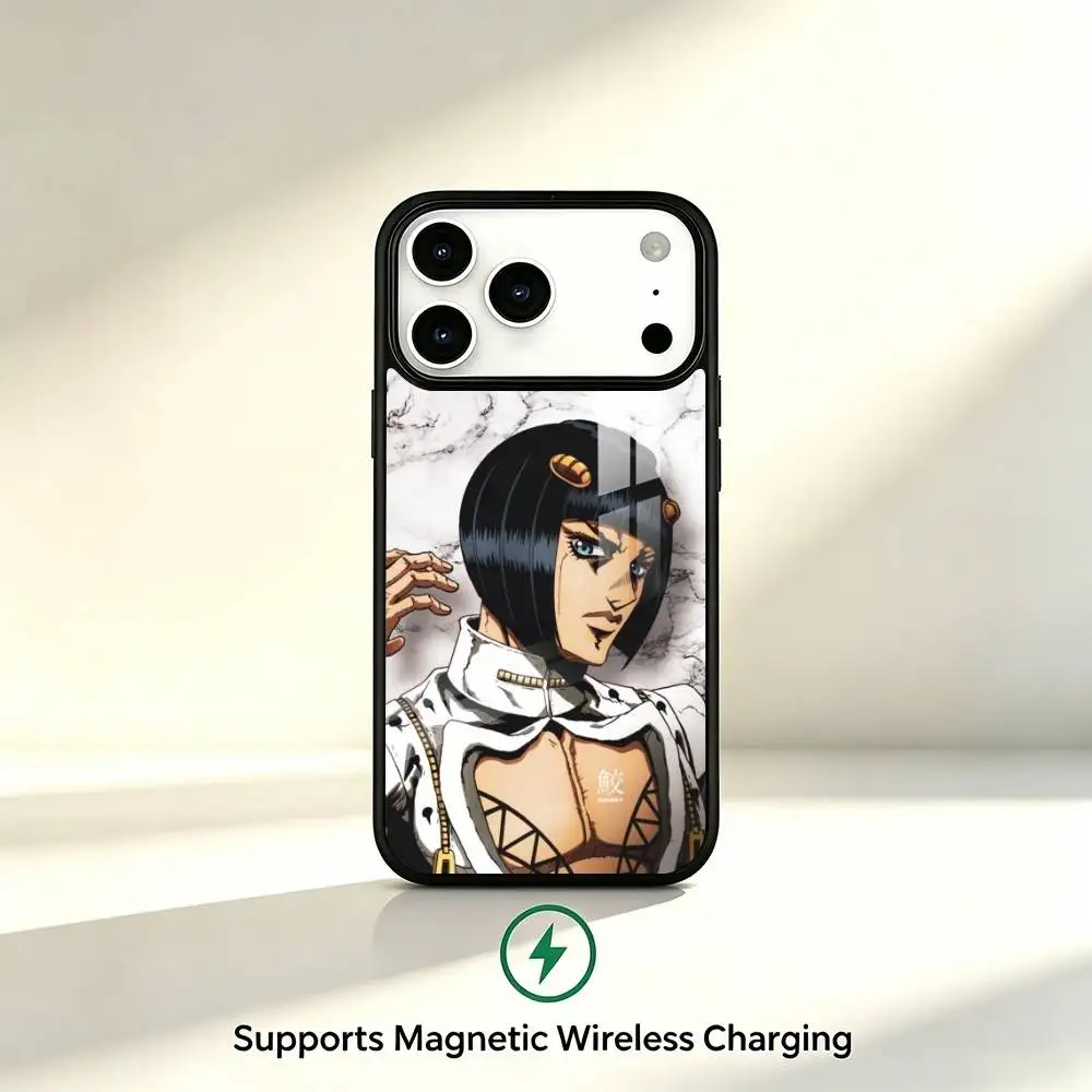J-JOJOs B-Bruno B-Bucciarati Phone Case For iPhone17,16,15,14,13,12,11 Plus,Pro Supports Magnetic Wireless Charging