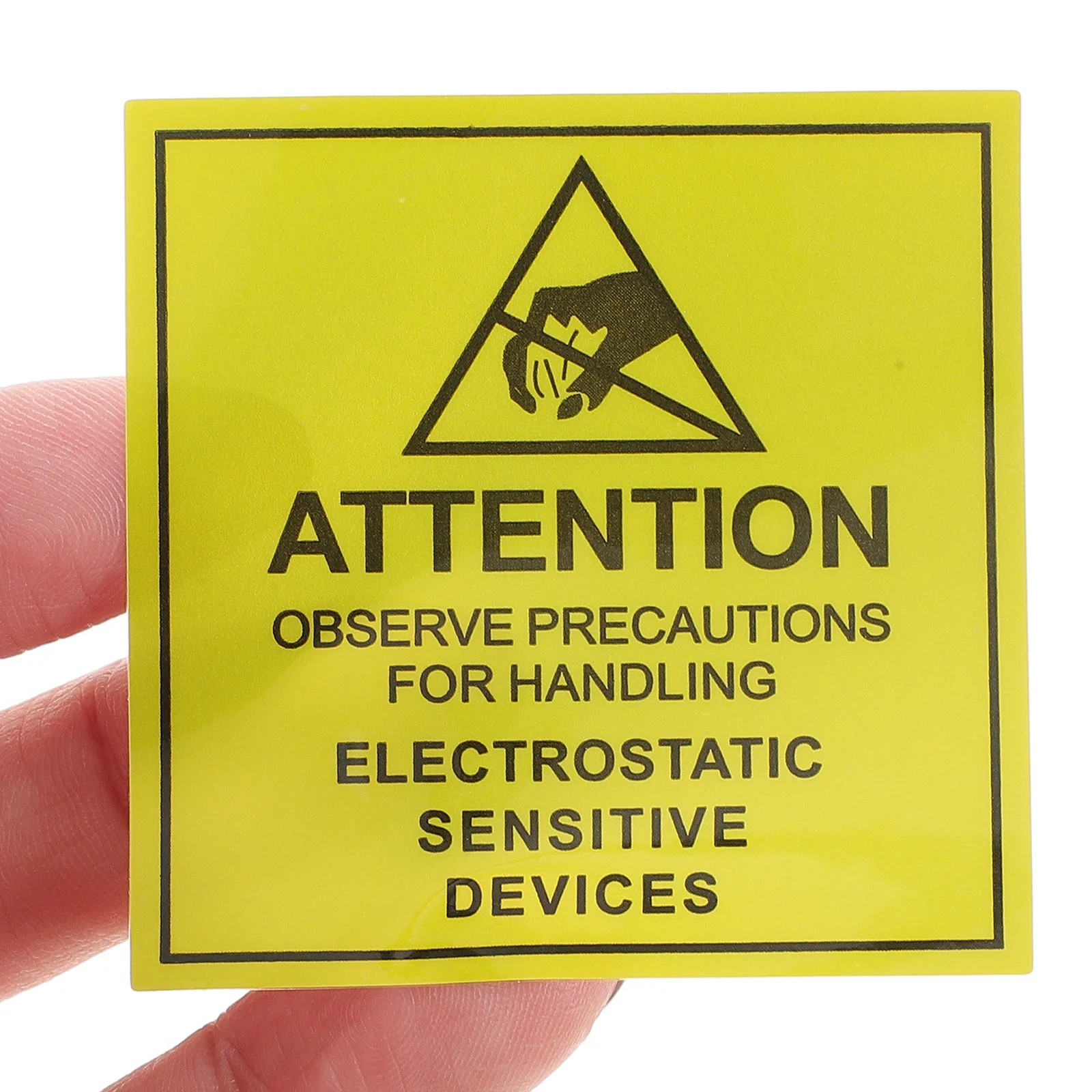 450 Pcs Anti-static Label Warning Sign Sticker Cautious Safety Stickers Decals Devices Electrostatic Car
