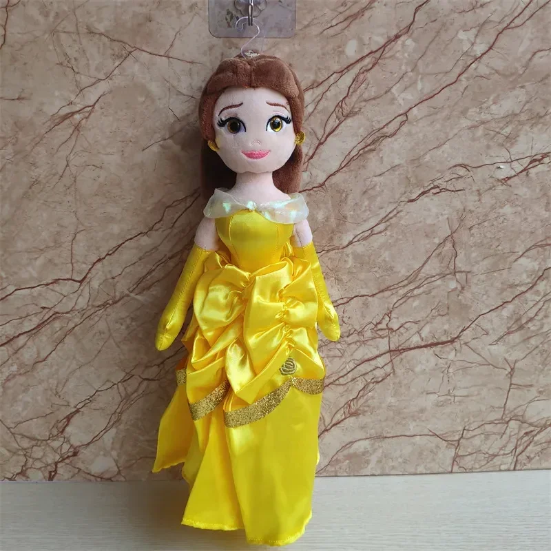 New Disney Series 40cm 3d Big Eyes Cartoon Cute Princess Plush Toy Mulan Bell Princess Cinderella Cloth Doll Girl Gift Kids Toy