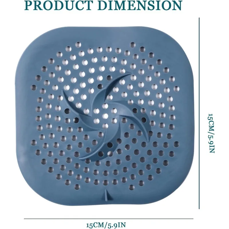 دش استنزاف الشعر الماسك غطاء للصرف حوض الحمام مع شفط كوب 5.9 بوصة سيليكون مصفاة حوض دعوى لحوض الاستحمام والمطبخ #3