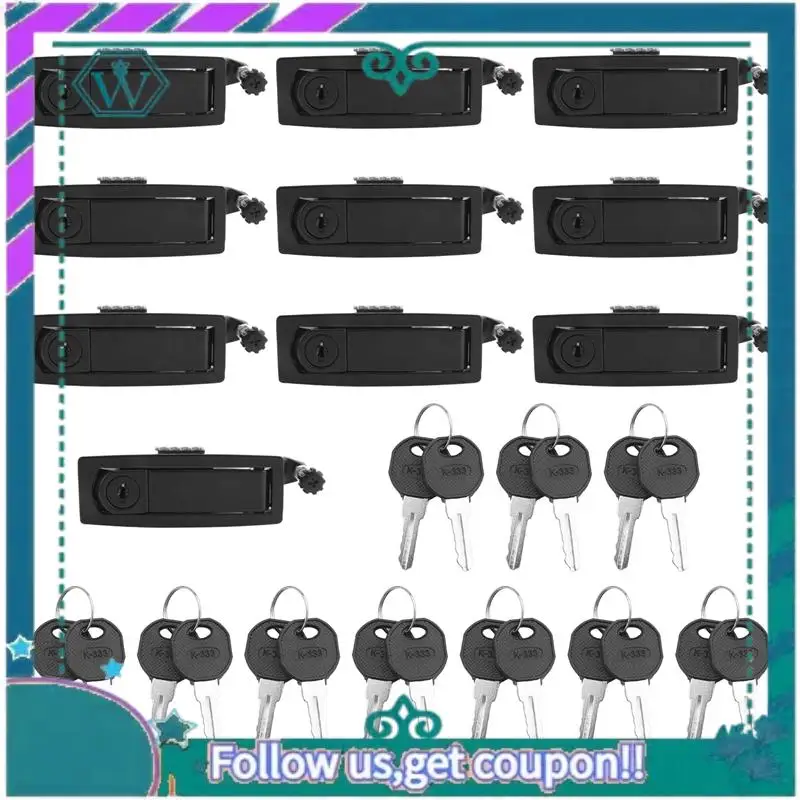 

AA92-10PCS компрессионная защелка, рычаг заподлицо, защелки, толщина: 1-5 мм для двери морского автомобиля RV