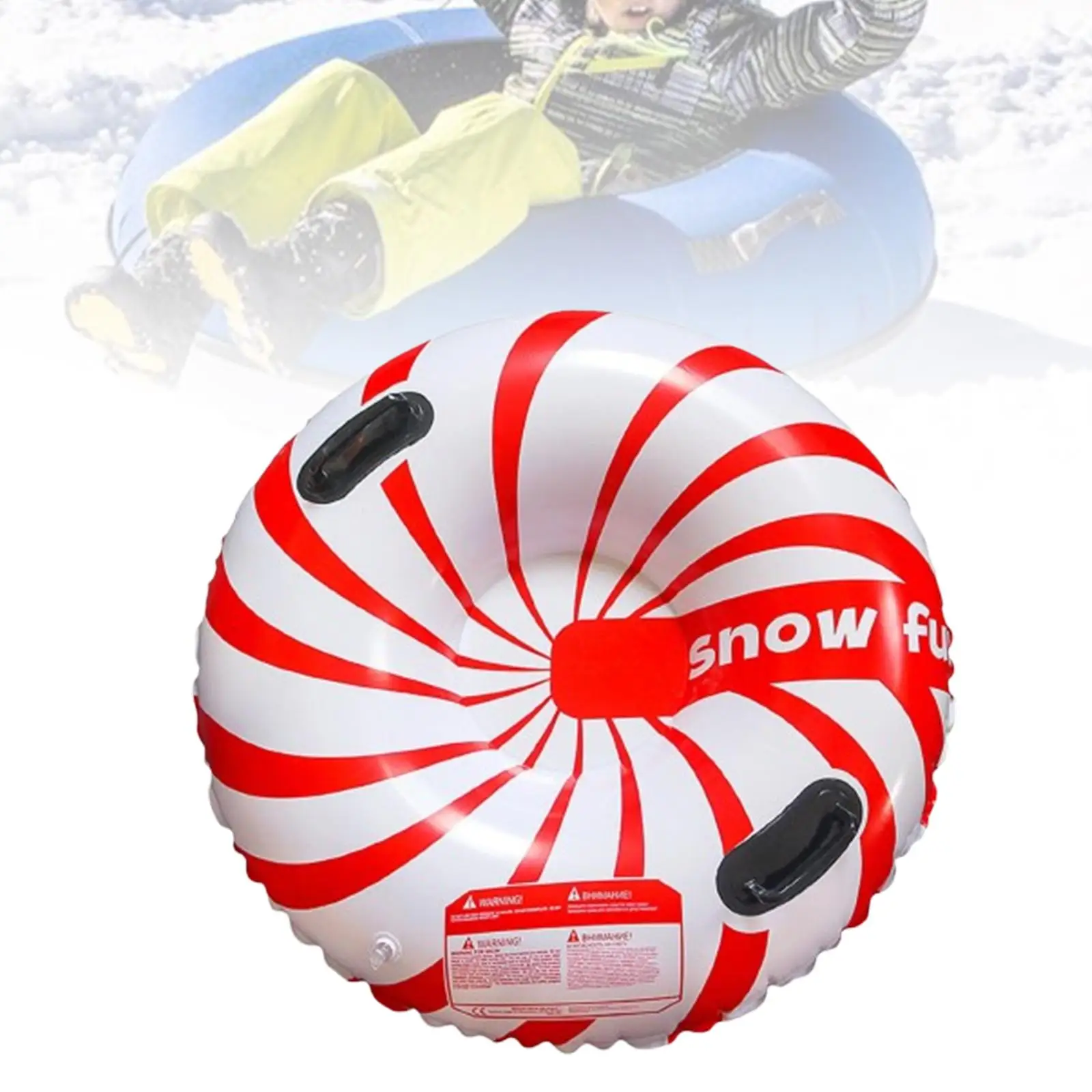 Inflatable Snow Tube Snow Gift Portable Sledding Inflatable Sled Snow Ring for