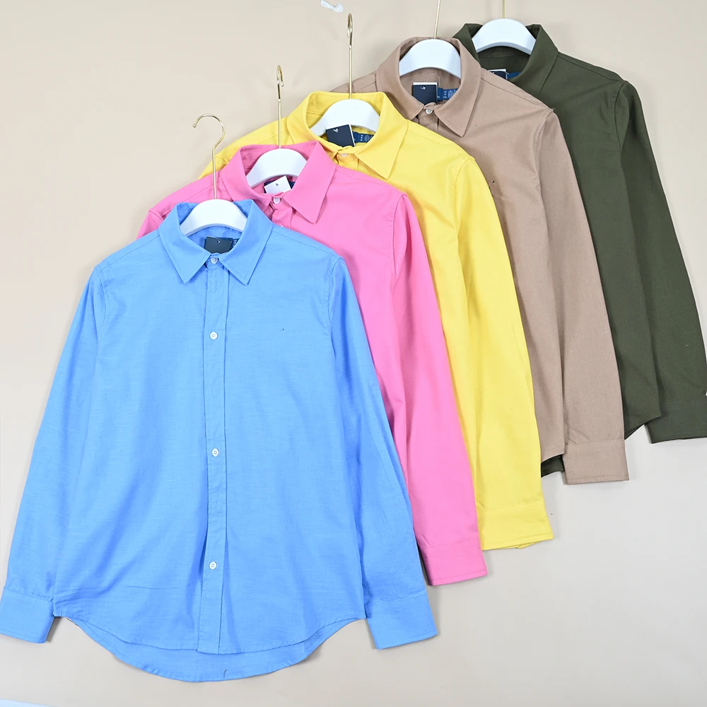 

American Sle Spring Summer New Women's Linen Cotton Long Sve irt Casual Versatile irt Sle Loose Fit Collar