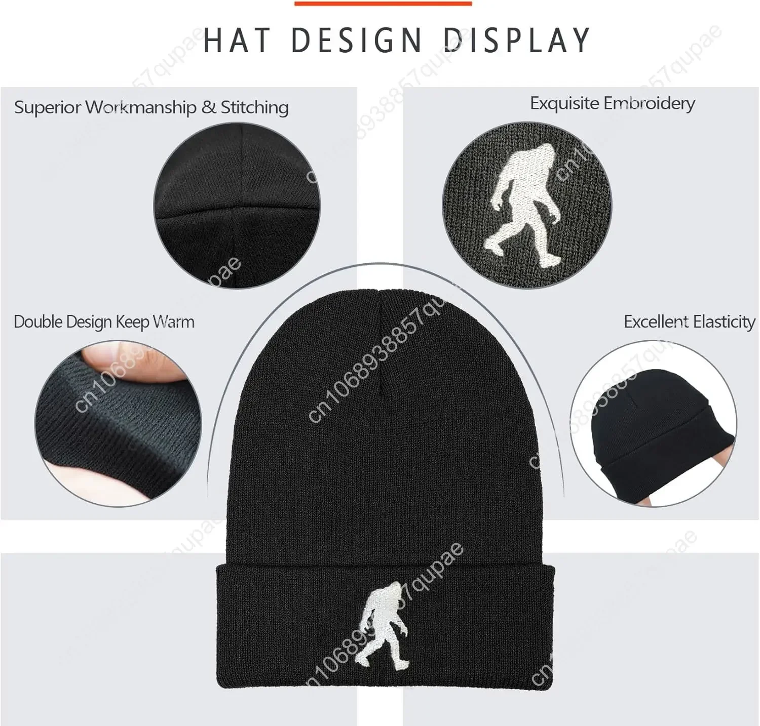 Gorro de punto de invierno para hombre, regalos para papá, marido, abuelo, Día del Padre, regalos de cumpleaños y Navidad, gorros de calavera con patrón de cuero