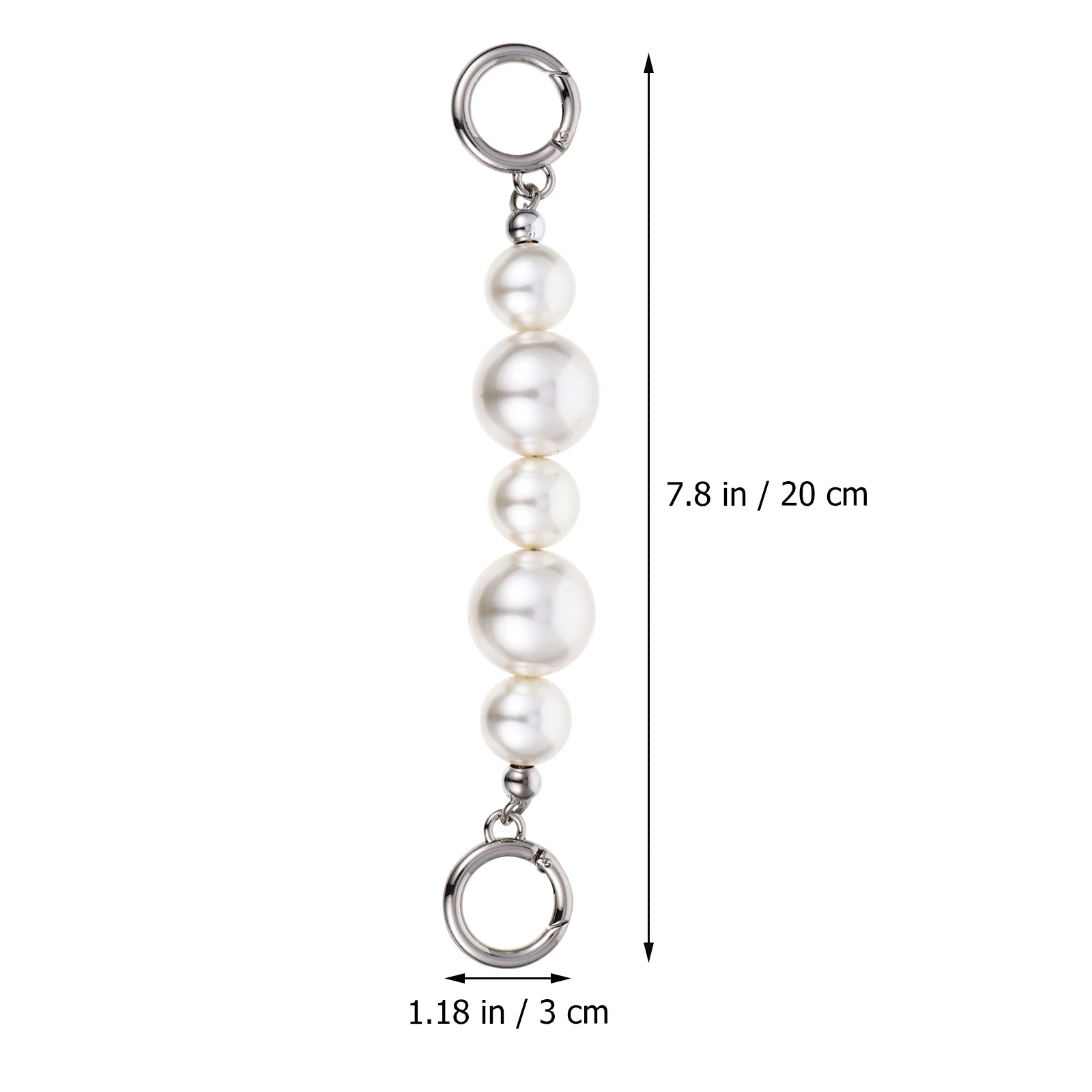 1 Buah Tali Tas Mutiara Imitasi Berkualitas Tinggi untuk Pengganti Pegangan Tas DIY, Aksesori Tas, Pegangan Tas