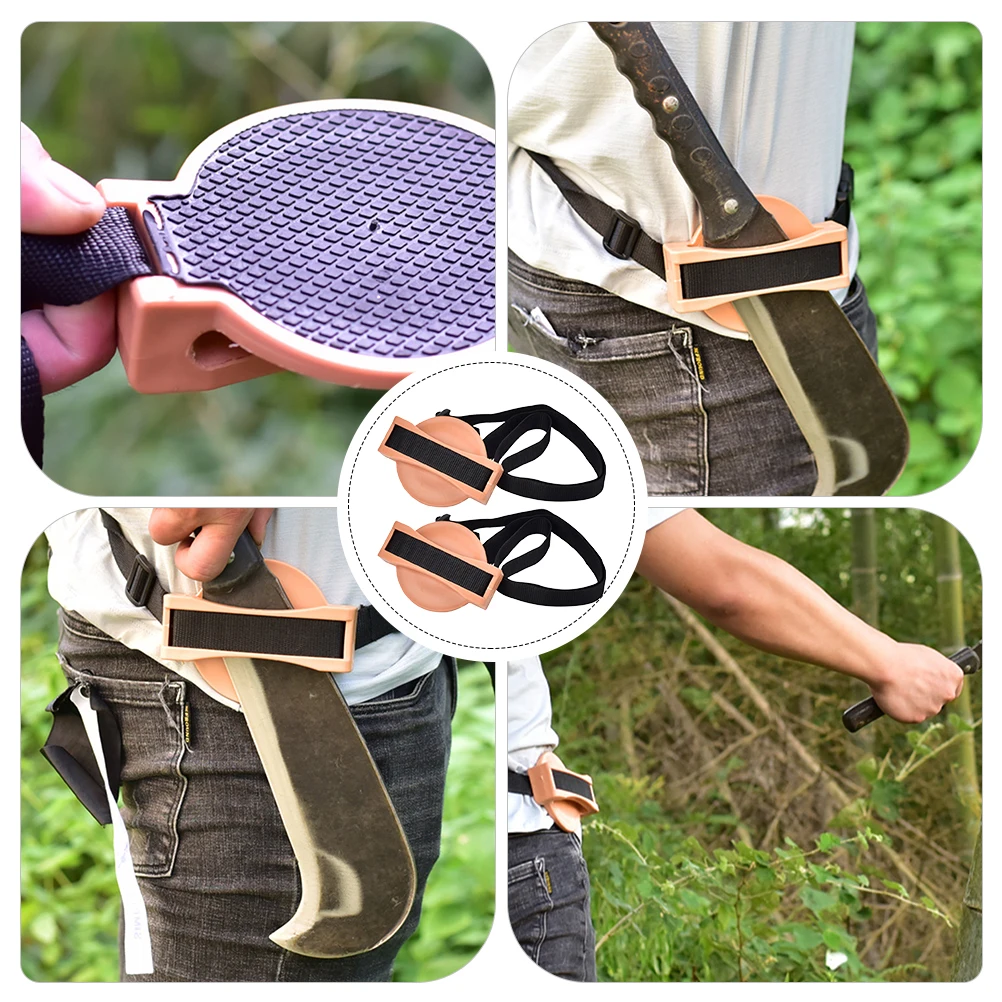 

2pcs Knives Storage Holder Outdoor Cutter Rack Adjustable Waist Belt Anti Slip Hatchet Organizer Heavy Duty Wear
