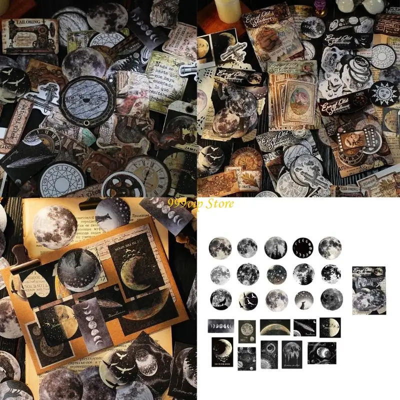 حزمة C90C من 50 ملصق Scrapbooking الملصق الجمالي الجمالي للفنون المجلة الحرف اليومية.