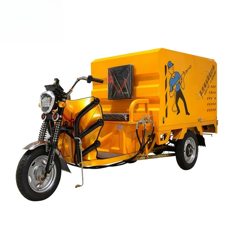 Commercial electric high-pressure washing vehicle, municipal sanitation community property road cleaning vehicle c