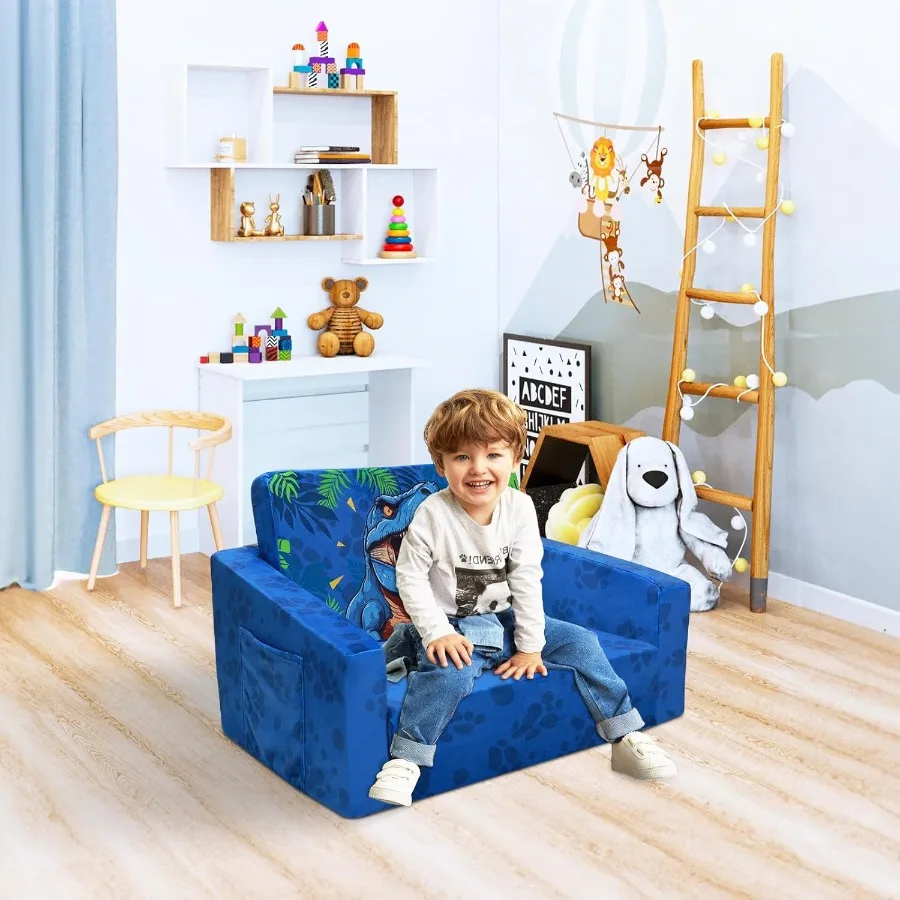 Divani pieghevoli Divano convertibile 2 in 1 per lettino Divano letto per bambini apribile per la casa, il soggiorno e la camera da letto Compac