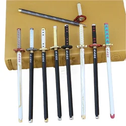 Anime Kimetsu kein Yaiba Schwert Modell Gel Stift 0,5mm schwarz Nachfüllung Cosplay Prop Kind Student Schreibstifte Geschenk