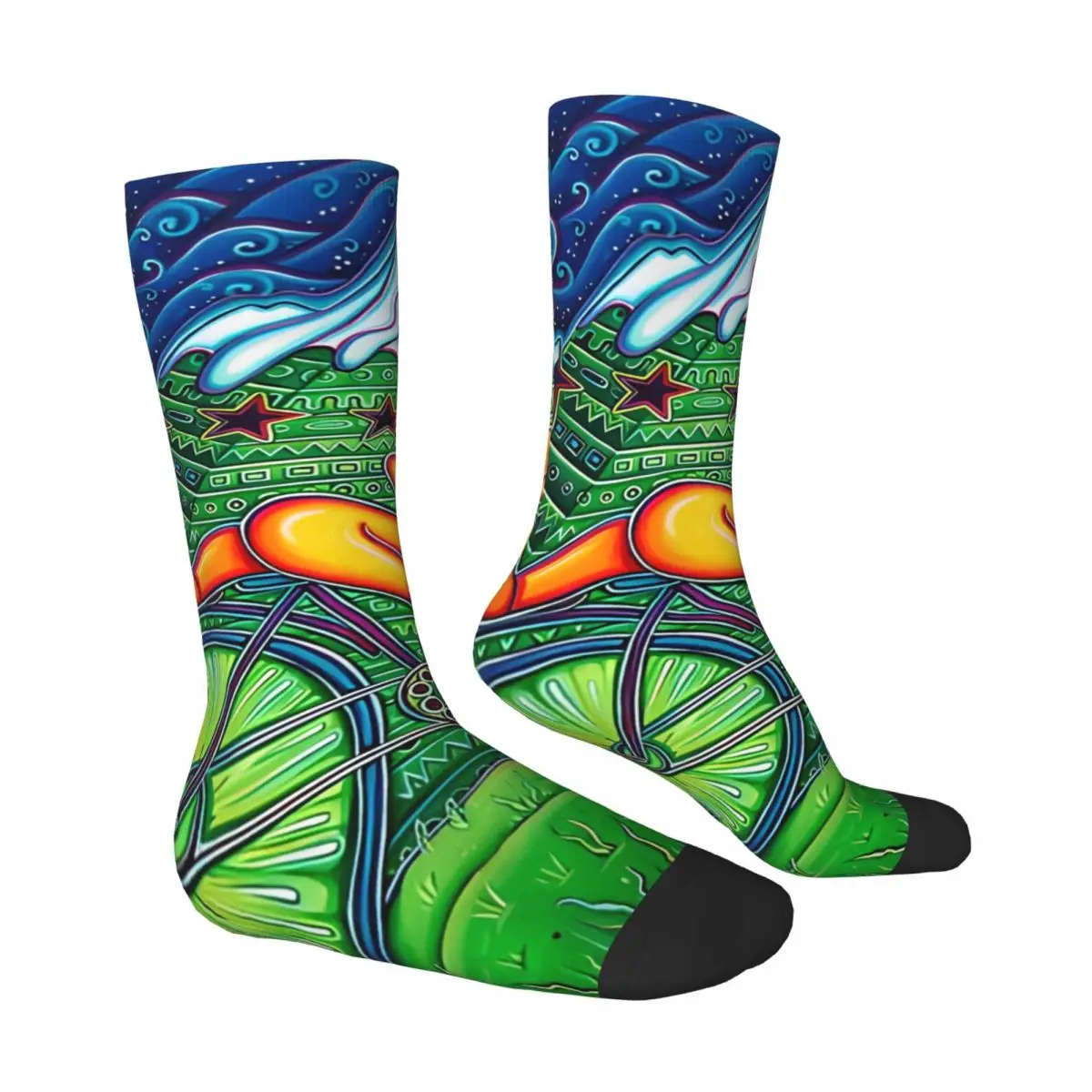 Albert Hoffman Bicycle Day 1943 Socks Funny Stockings Spring Anti Skid Men Socks High Quality Design Skateboard Socks