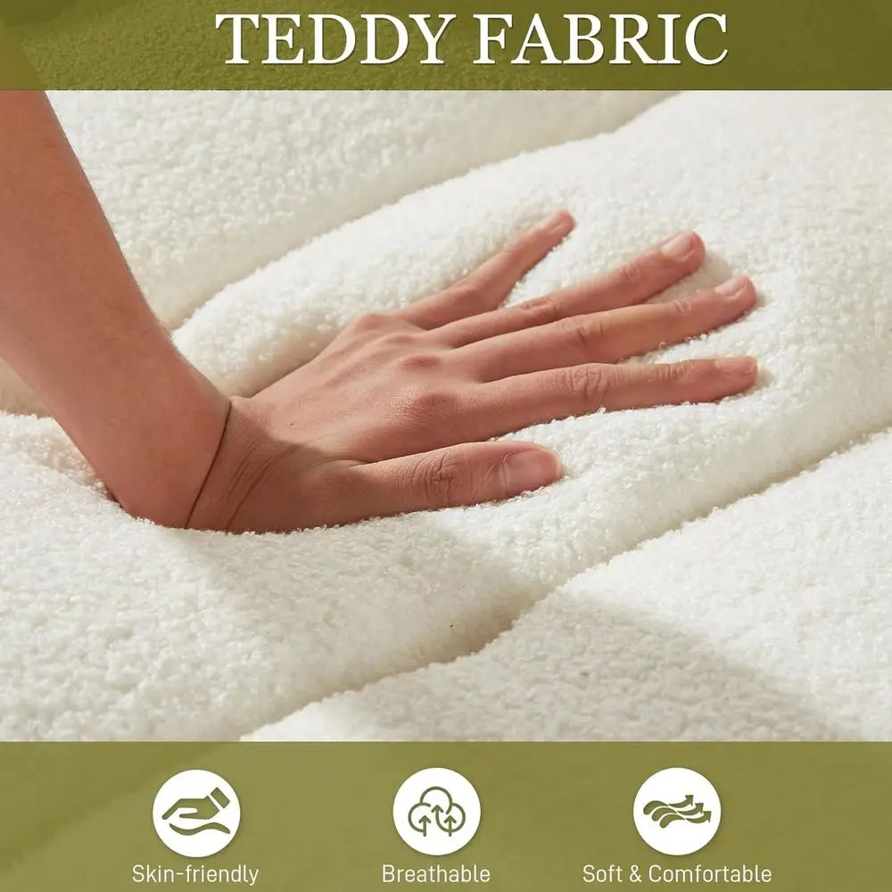 كرسي أريكة فردي من القطيفة الحديثة، أريكة ذات مقعد عميق كبير الحجم، كرسي بذراعين منجد مريح للمساحات المعيشة، بيج Whi #4