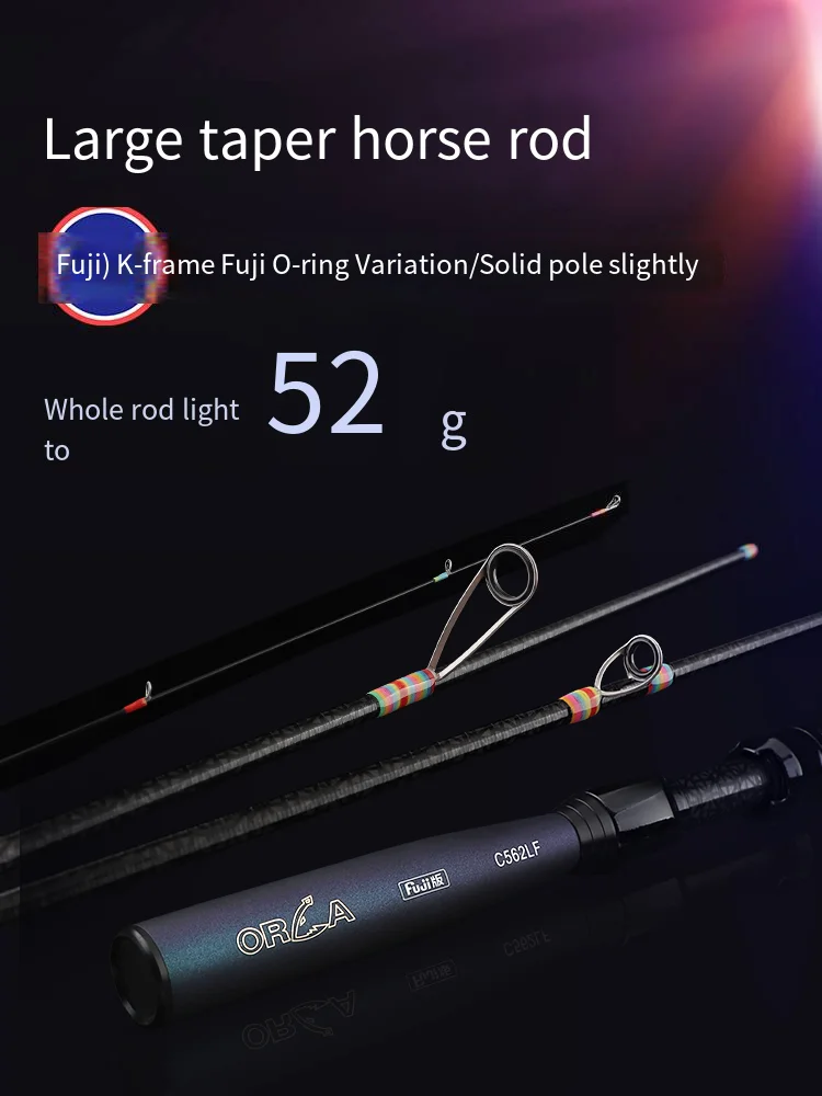 

TAIGEK-ORCA FUJI UL-L Telescopic Fishing Rod, Carp Pole Lure River, Travel Spinning Sea Casting, Carbon, 52G, 1.53M,1.68M,1.8m F