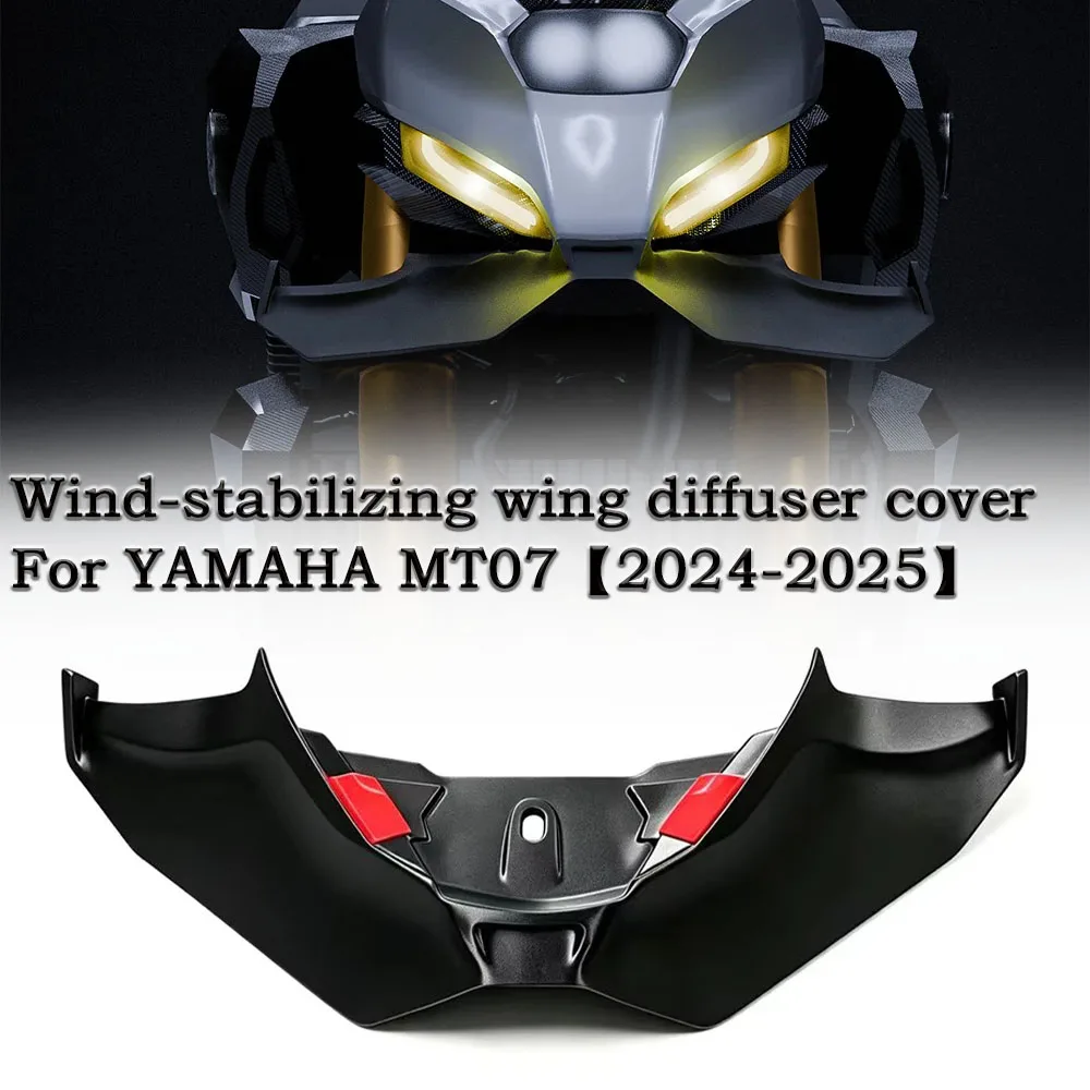 For MT07 MT 07 2024 2025 Motorcycle Downforce Winglet Aerodynamic Wing Front Spoiler Kit New Accessories Front Spoiler