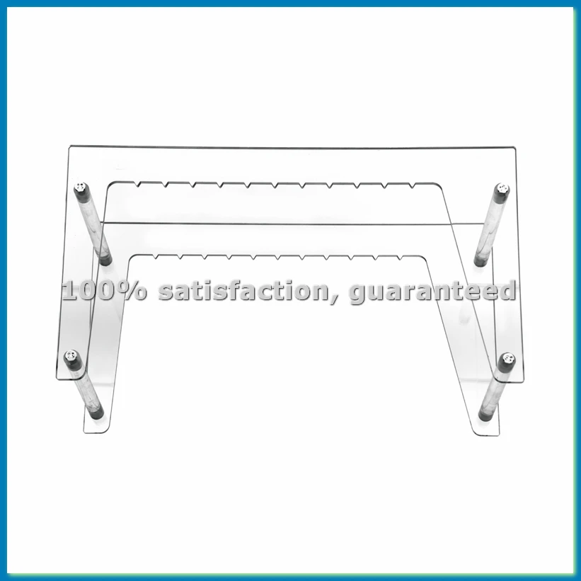 Clear Vinyl Record Stand Holder for Desktop Album Storage, Record Shelf Display for Desktop Pictures, Books-A62I