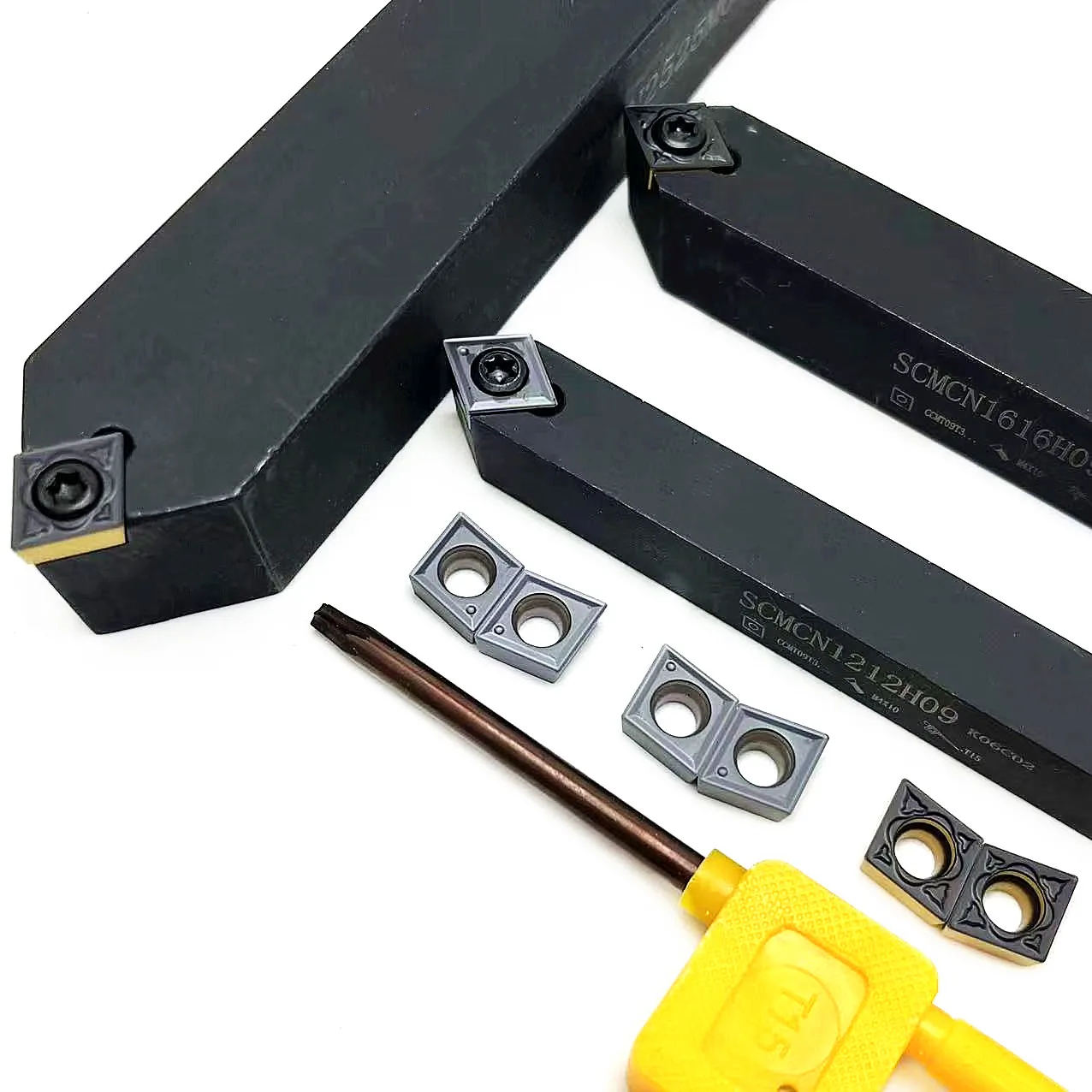 SCMCN1212H09 / 1616H09 / 2020K09/2525M09, 80 도 CNC 터닝 공구, 카바이드 인서트 CCMT09T304 기계 선반 외부
