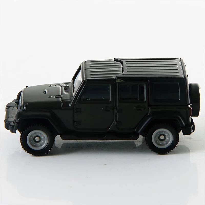 TOMY-Jeep Wrangler Toy Car for Children, Toy Vehicle, Toy Vehicle, Diecast Metal Model, Present Decoration, Original peuvIns Decor, 10cm, 64/1