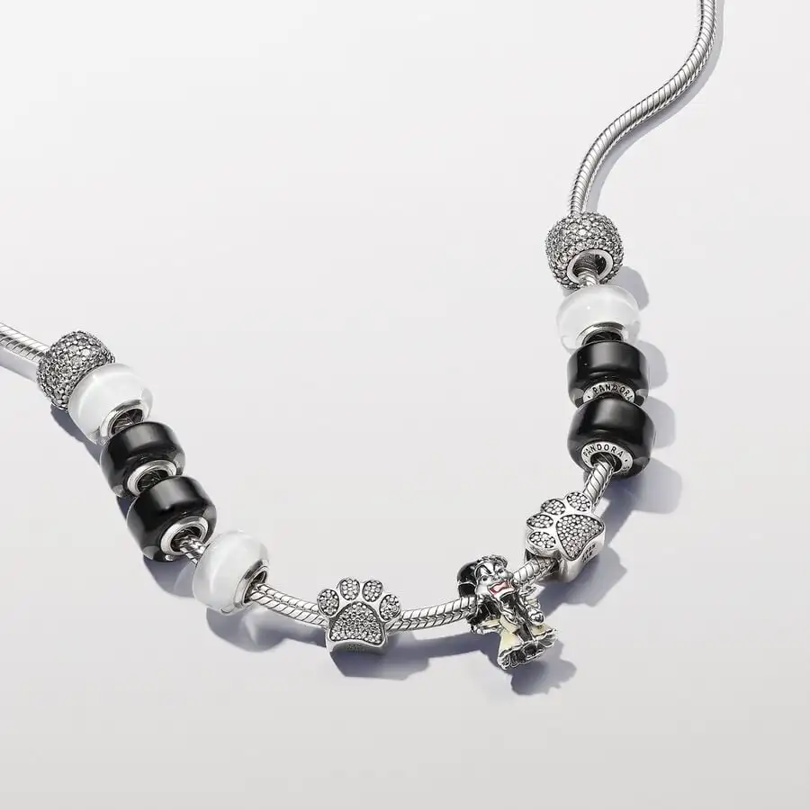 العلامة التجارية الجديدة 925 الفضة ديزني شيشاير القط دبوس الخرز، سوار المرأة الأصلية، قلادة قلادة المجوهرات هدية #2