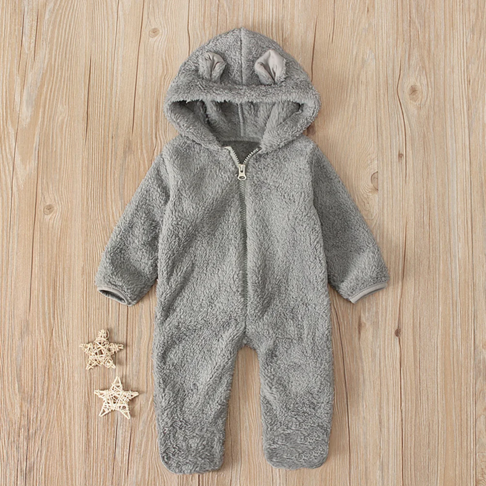 

Baby Hooded Romper 1Pcs Winter Jumpsuit Warm Newborn Clothes Lovely Party Outfit Winter Baby Bodysuit Newborn Jumpsuit