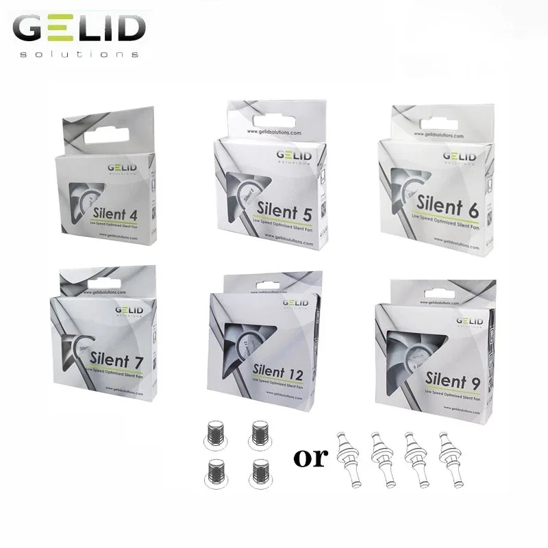 GELID Silent 9CM 12CM 14CM Computer Case Fan Quiet PWM PC Cooling Fan CPU Cooler Mute 90mm 120mm 140mm