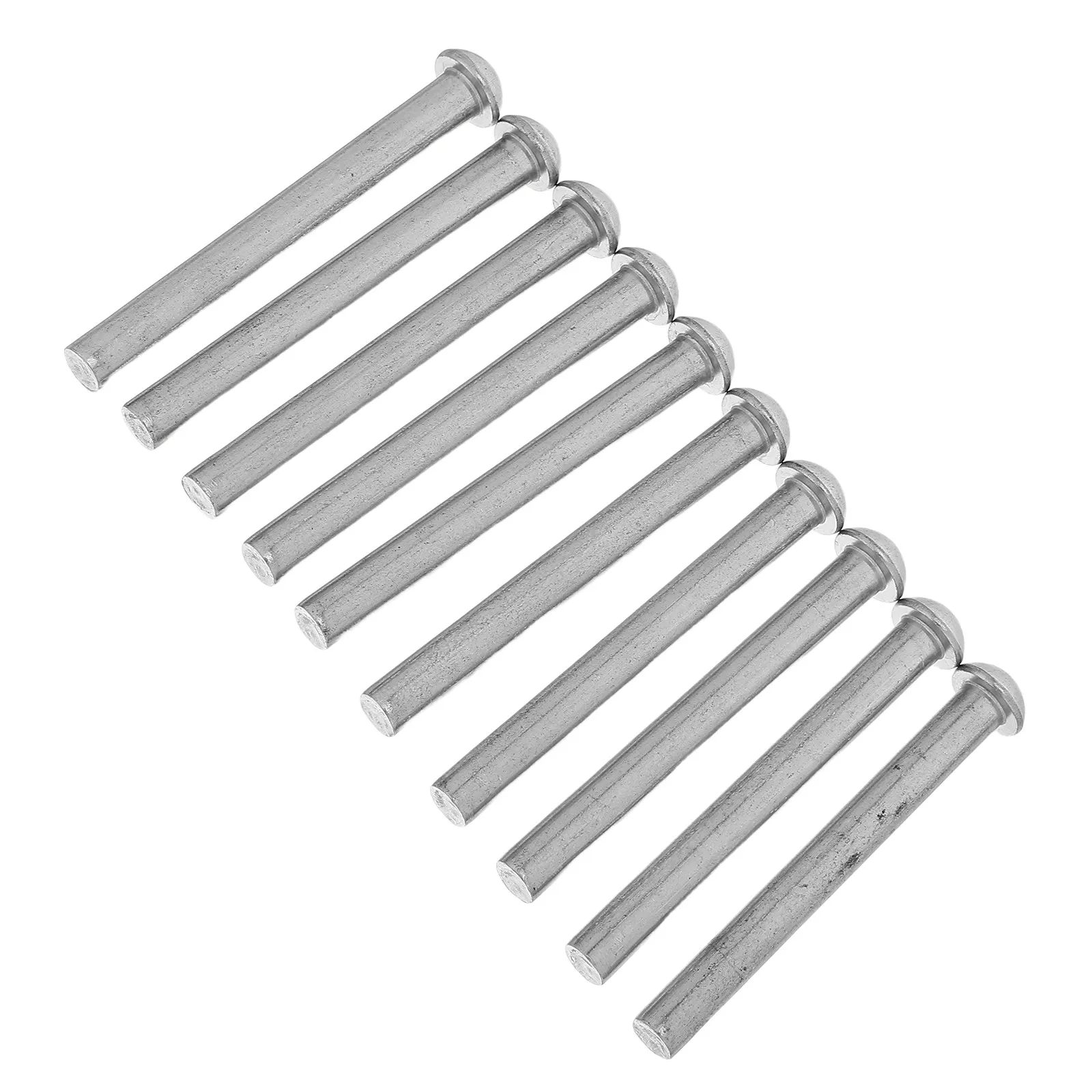 10Pcs Stainless Steel Dome Head Solid Rivets 6Mm X 55Mm Stainless Rivets for DIY Crafts Leathercraft Wood Repair Marine and