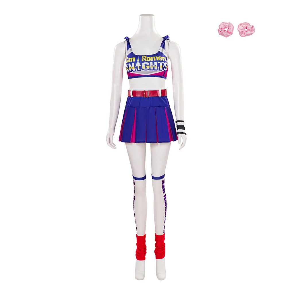 

Lollipop Chainsaw Costume Juliet Starling Cosplay Costume Uniform Girls Adult Women Dress Top Party Halloween Cosplay Costumes