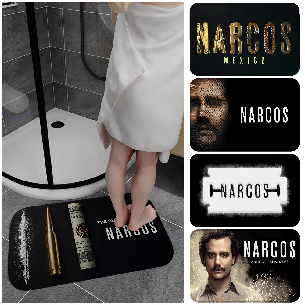 Narcos TV Series Pablo Escobar Floor Mat Entrance Door Mat Washable Non-Slip Living Room Sofa Chairs Area Mat Welcome Doormat