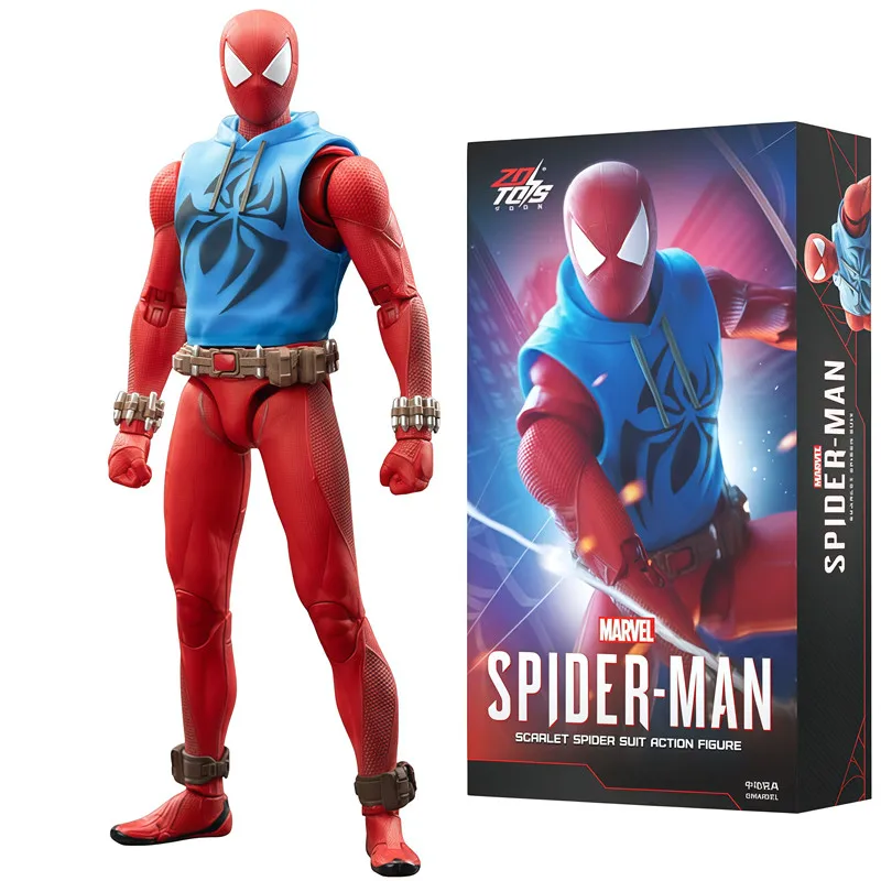 ZD Toys Spider-Man Brandneuer Day Miles Morales Spider-Man Scarlet Spider Hobie Brown ‌ Eisen-Spinnen ‌ Actionfiguren Spielzeugmodell Geschenk – Detail 22