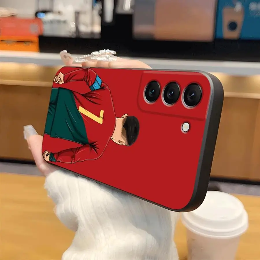 حافظة لهاتف سامسونج جالاكسي S21 FE S23 Ultra S20 S25 Edge S24 Plus من Football Star باللون الأسود الناعم #4