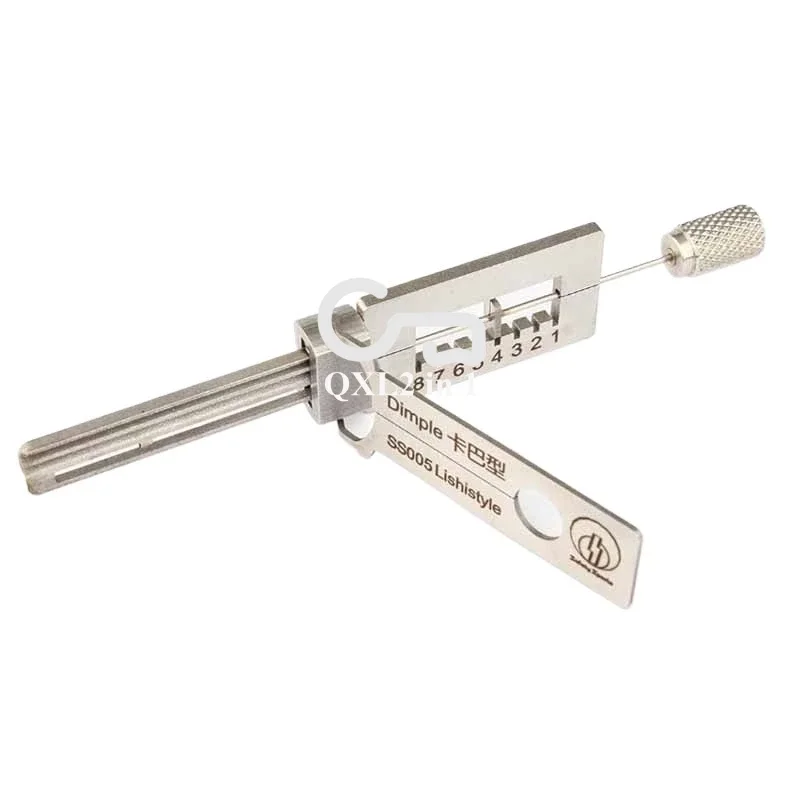 1 Uds cerrajero LiShi 2 en 1 SS005 hoyuelos tipo KABA cerradura 2 en 1 casa Civil herramientas Ganzua llave maestra herramienta Lishi juego completo