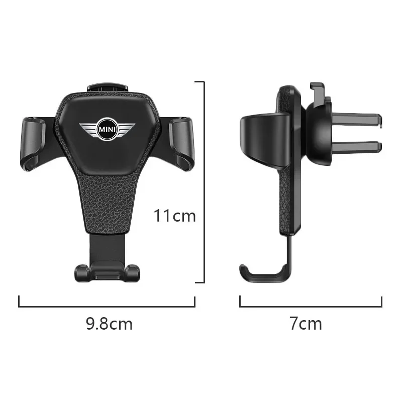 Universal Gravity Auto GPS Mobile Phone Holder Car Air Vent Clip Installation For Mini Cooper S R56 R50 R53 R60 car accessories