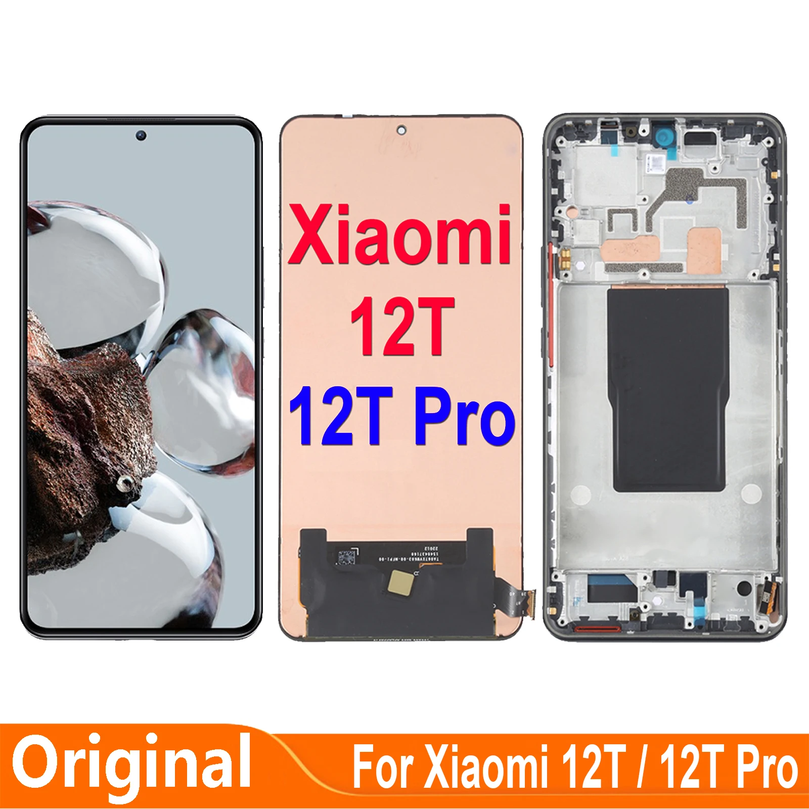 For Xiaomi 12T Pro 22081212UG 22071212AG LCD Display Touch Screen Digitizer Assembly