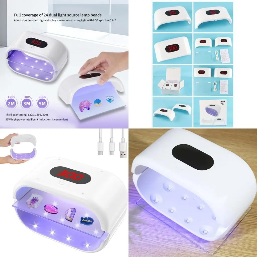 

W0YA Двусторонняя ультрафиолетовая лампа для лечения ультрафиолетовой смолы для изготовления ювелирных изделий и ремесел с