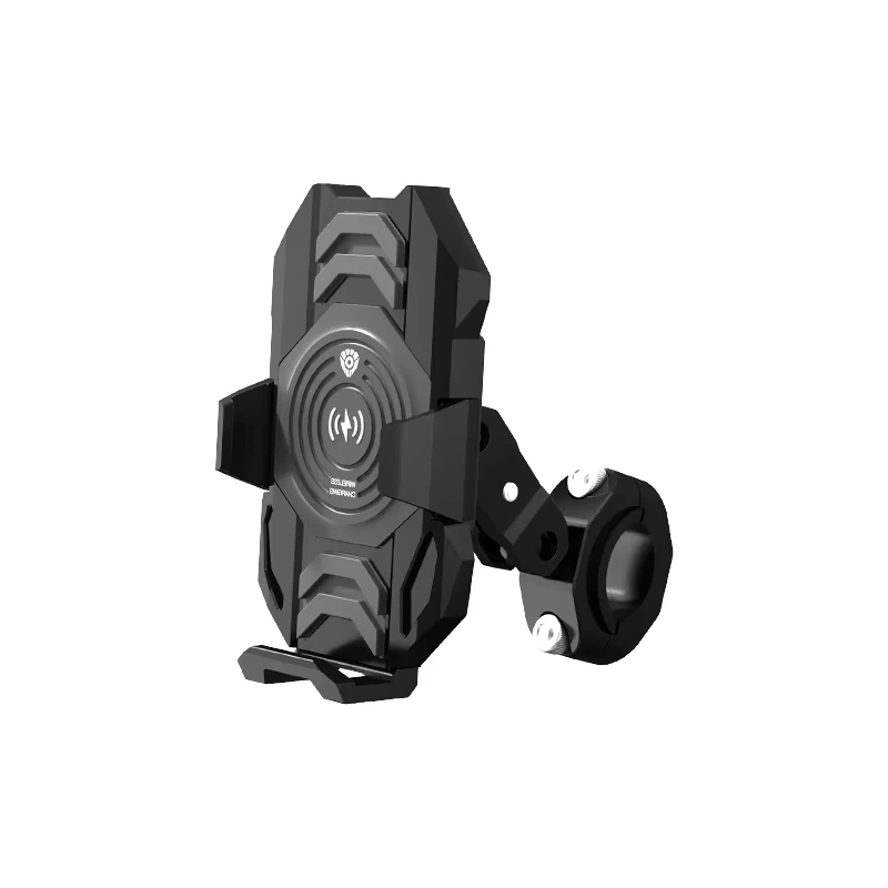 Future Eyes E10 Sliver Shell Motorcycle Navigation Holder 15W Wireless Charger Safety Riding Bracket Waterproof Shockproof