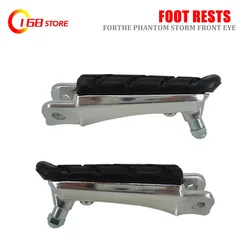 Motorcycle Front Foot Pegs Footrests Black Pedals For Honda CB250 CBR600F CB600F NC700 Hornet 250 600 Aluminum Rubber