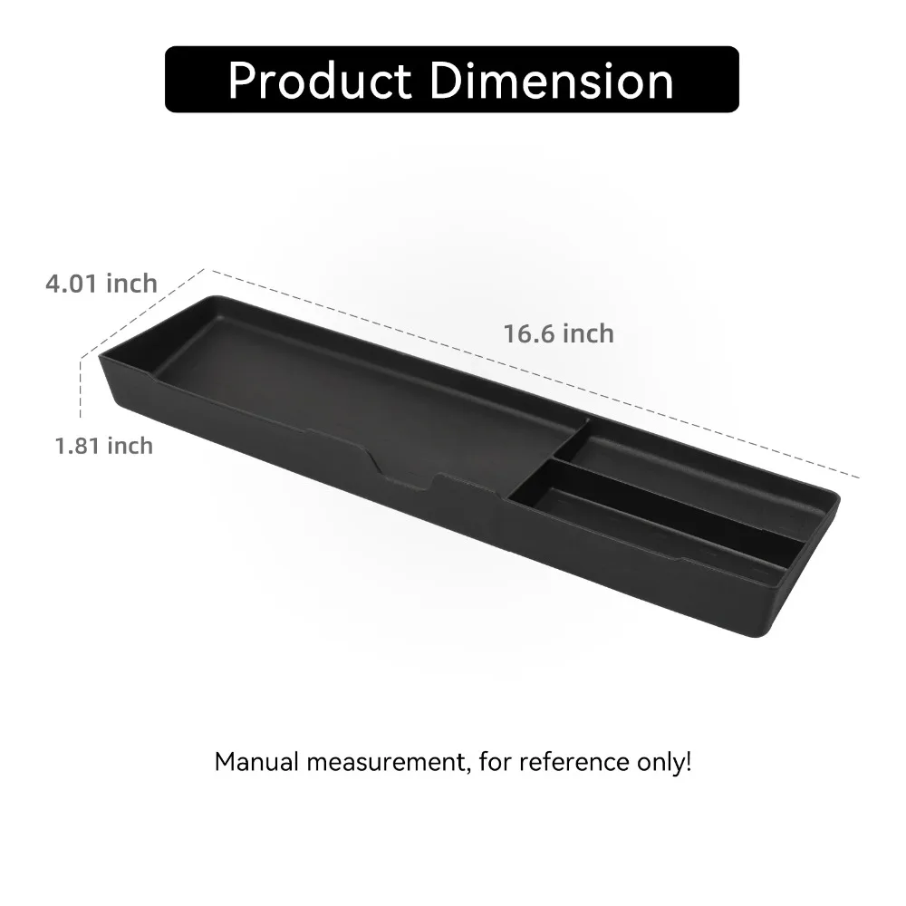 For Hyundai Santa Fe 2024 2025 Car Storage Box Interior Accessories Co-pilot Drawer Storage Case Organizer Tidying Tray