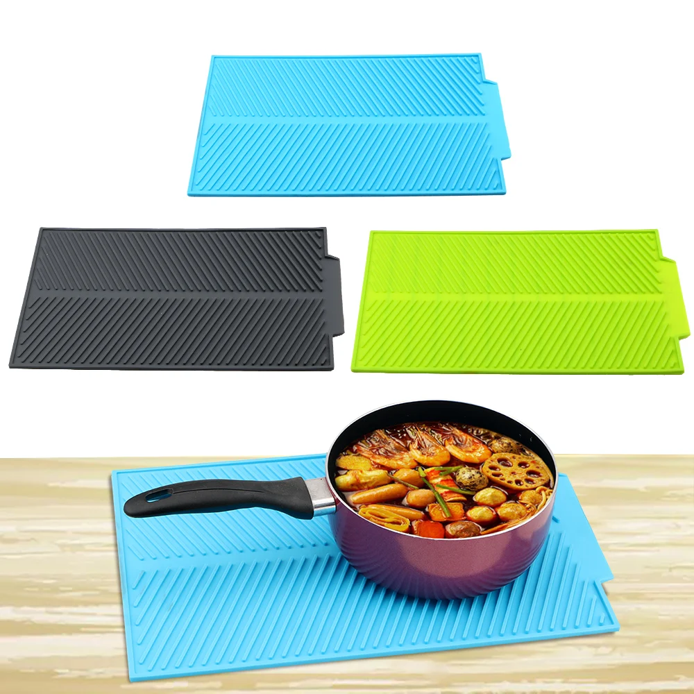 Water Filter Pad Premium Heat Resistant Kitchen Accessories Table Placemats Durable Cushion Pad Silicone Mat Tableware Coaster