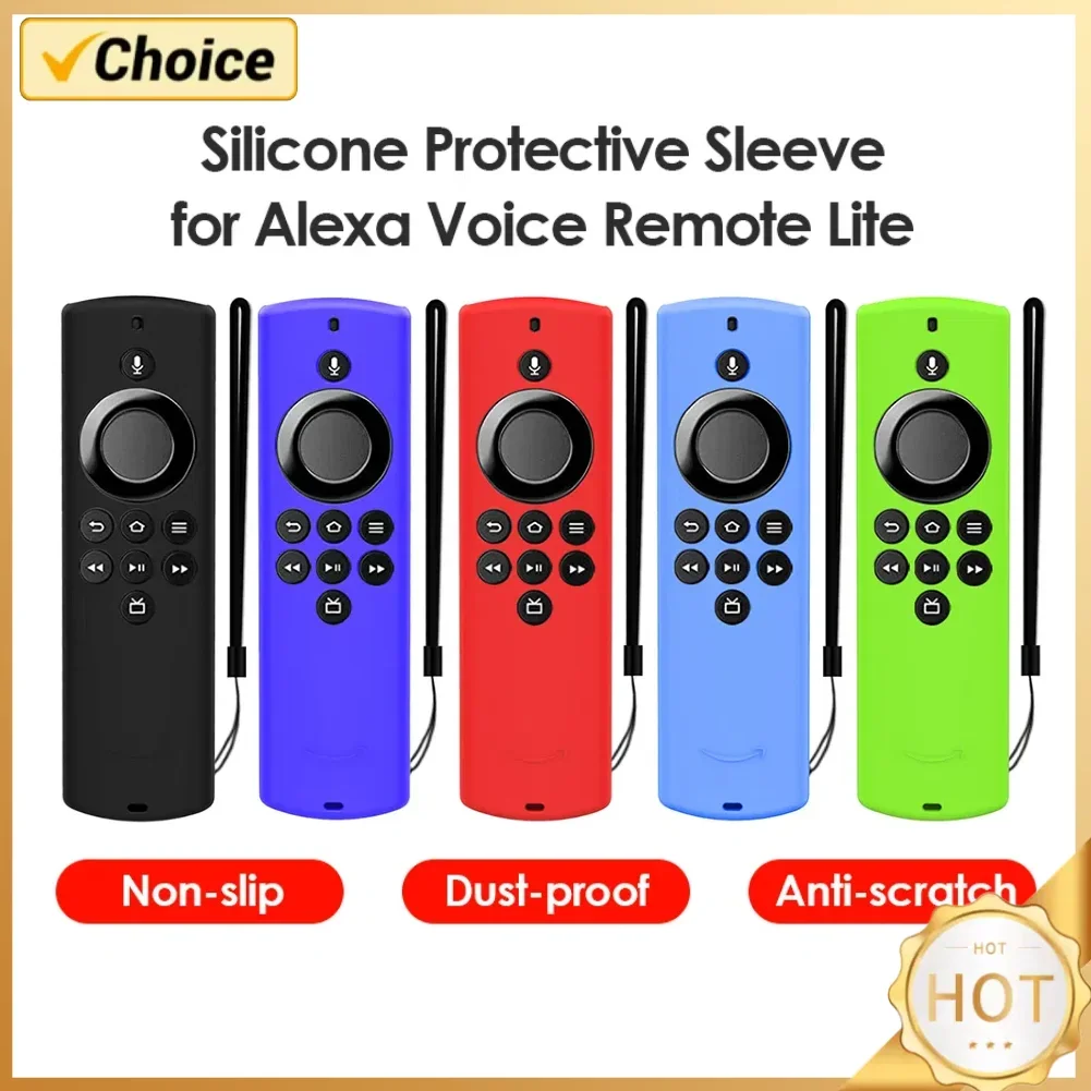 

Силиконовый чехол с пультом дистанционного управления для Amazon Alexa Fire TV Stick Lite, корпус контроллера, защитный чехол для телевизора, замена корпуса