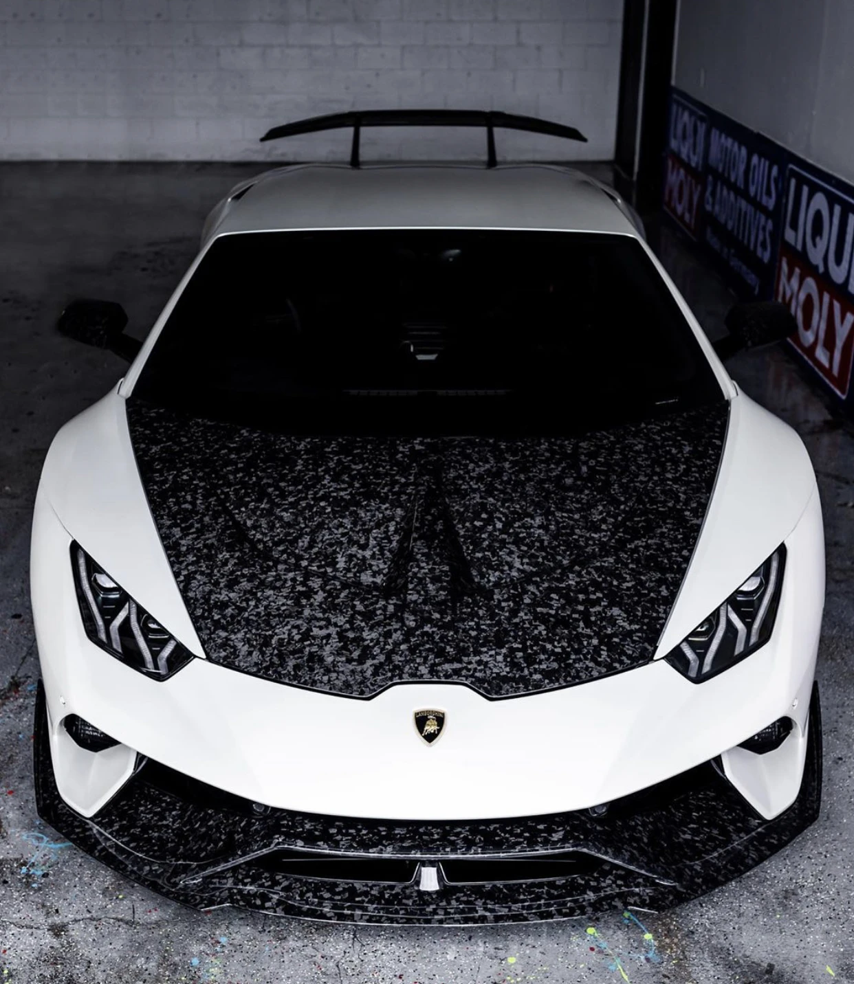غطاء محرك جديد 1016 من ألياف الكربون الجافة لامبورغيني هوراكان LP610 LP580 موديل 2014-2018