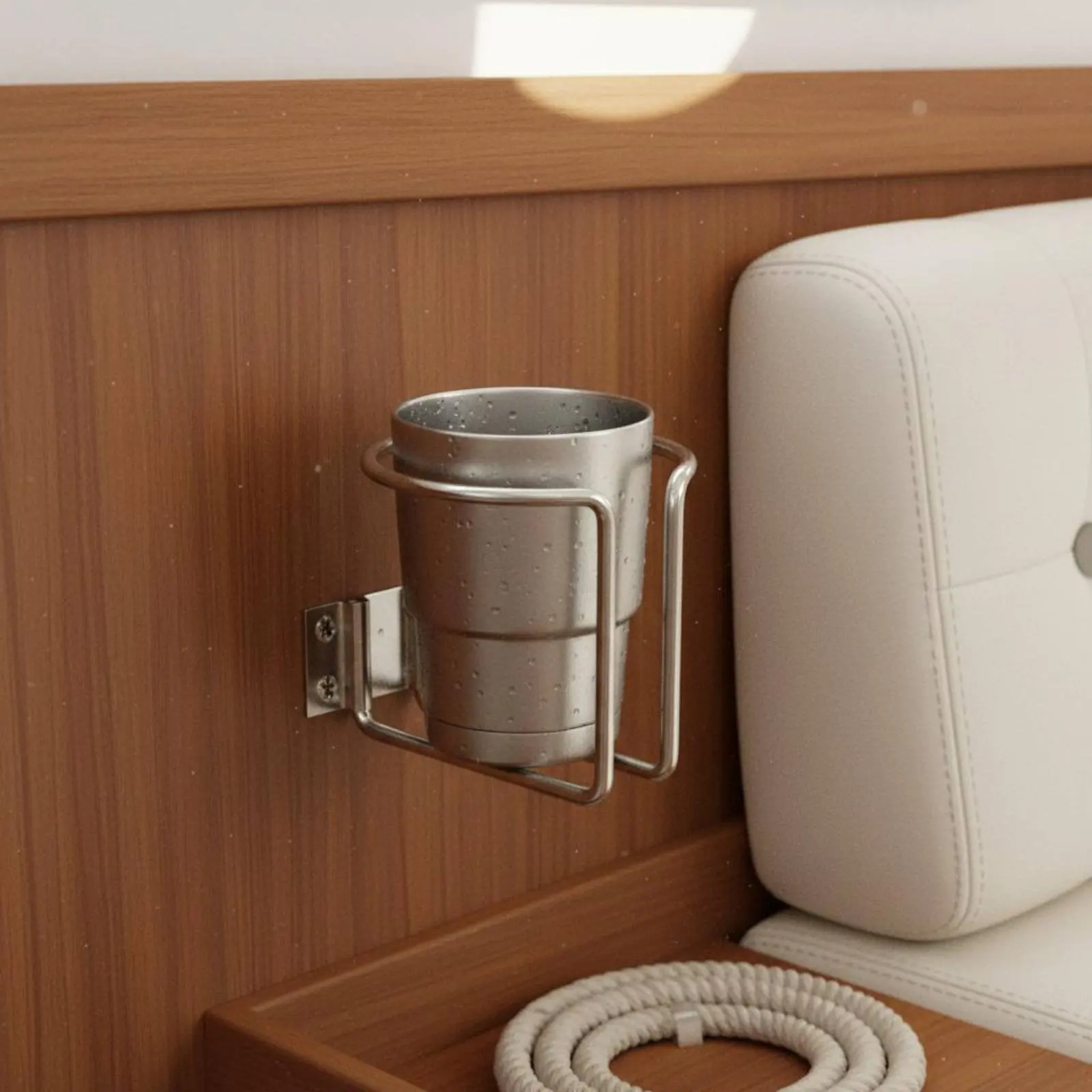 

Boat Drink Holder Versatile RV Drink Holder Universal Boat Beverage Holder Sturdy Duty Vehicle Accessory Foldable Design