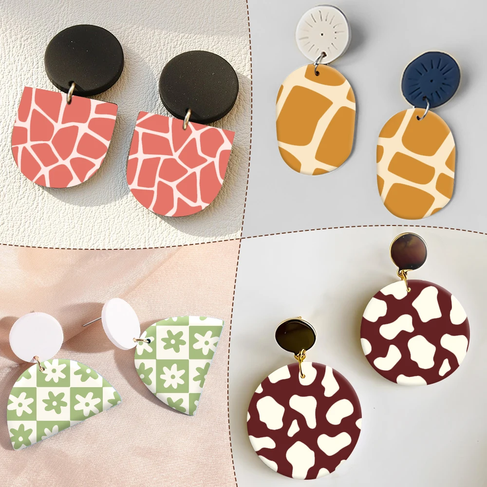 2025 جديد الشاشة الحريرية قابلة لإعادة الاستخدام طقم الطباعة بالشاشة الحريرية للطباعة على الطين مجوهرات الطين أقراط بوليمر كلاي الإستنسل مائي #4