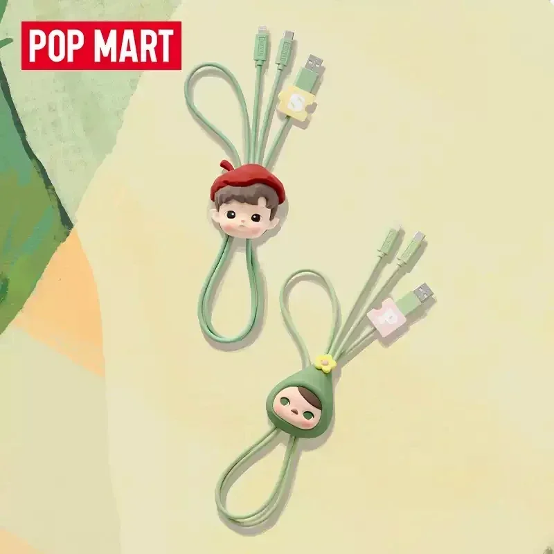 

POP MART Hand In Hand Series Два в одном Кабель для передачи данных Слепая коробка Игрушка Kawaii Аниме Фигурка Caixa Caja Surprise Mystery Box Doll