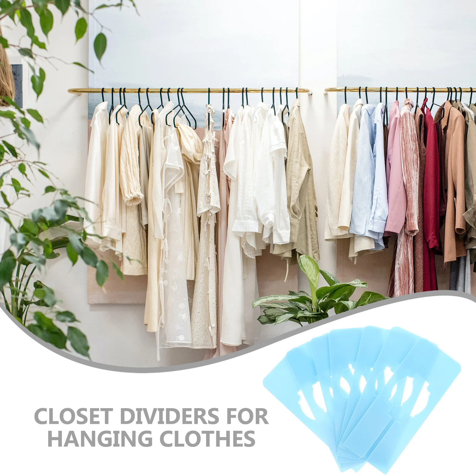 

20pcs Clothes Size Closet Dividers For Hanging Clothes Clothing Rack Organizers Home Storage Solution Closet Dividers